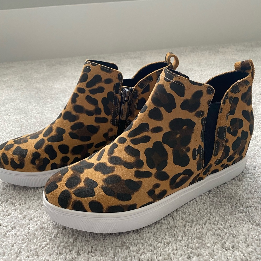 Blondo Leopard Print Ankle Boots